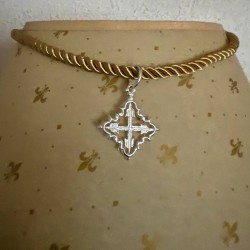 Cruz mallorquina grande de plata