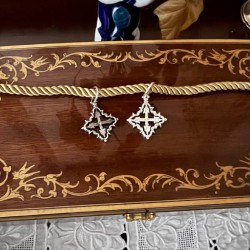 Cruz malloruina grande de plata