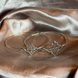 Pulsera rígida con Cruz Mallorquina · Grande ·