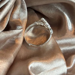 Sortija con Cruz mallorquina mediana de plata