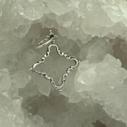 Colgante perfilado · Mediano · Plata 925 · Patina Óxido
