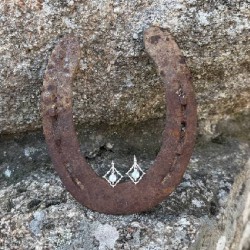 Pendientes de plata con perlas