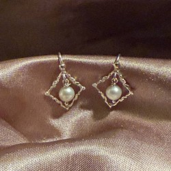 Pendientes de plata con perlas